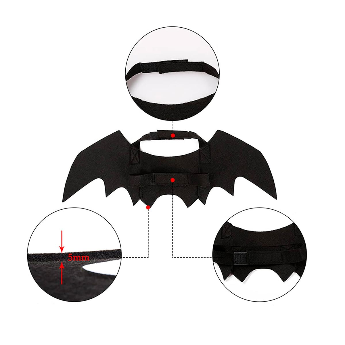 🐾 Súper Oferta Disfraz Para Mascotas - Alas De Murcielago🦇 | Envío Gratis