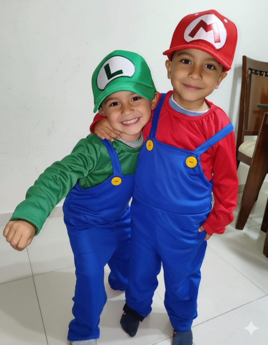 👶 Oferta – Disfraz Luigi Bros🍄 Niño | Envío Gratis