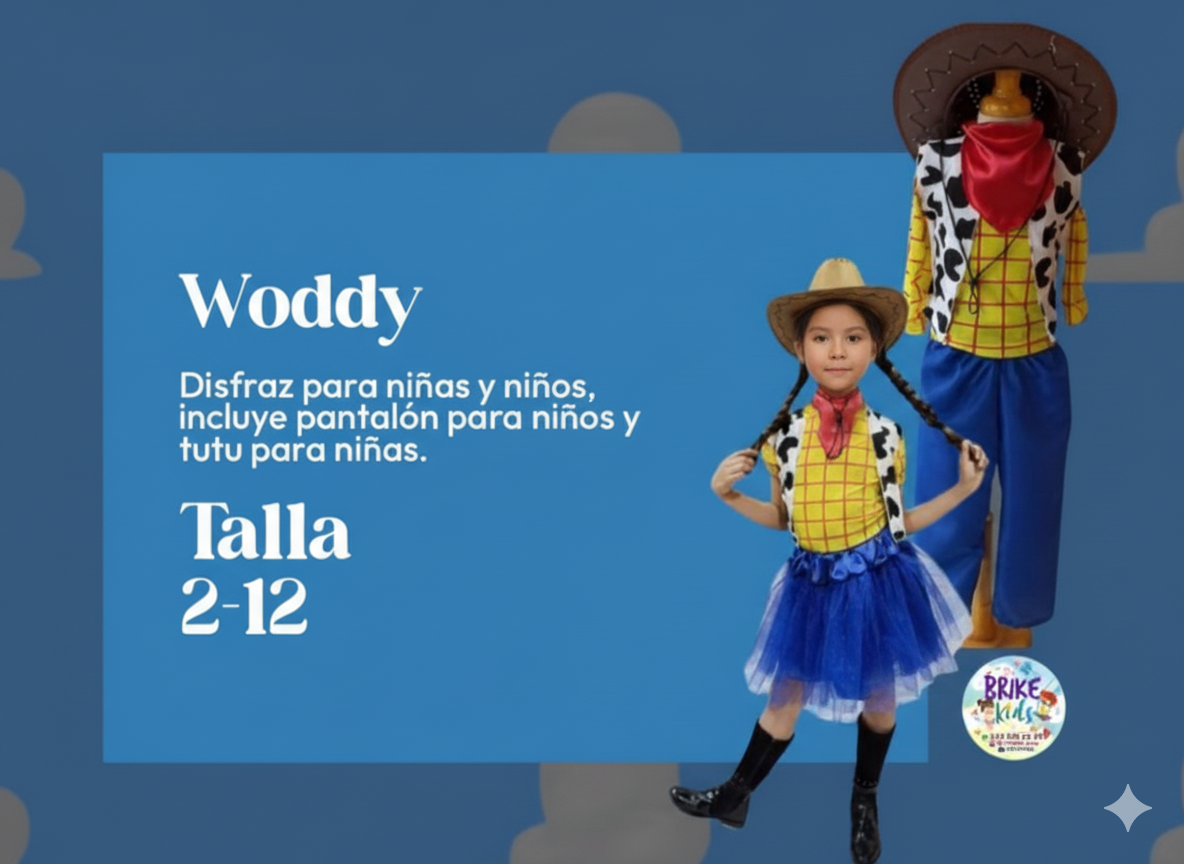 Súper Oferta Disfraz Para Niño o Niña De Vaquero woody🤠 | Envío Gratis