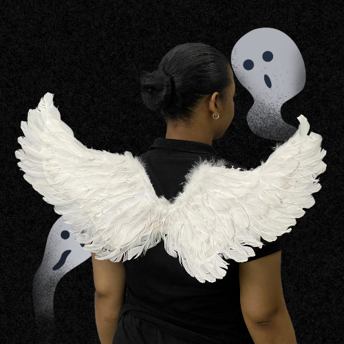 👻 Oferta Especial  Alas Angel Negras Y Blancas Medianas Ideal Para Adultos 👼 | Envío Gratis