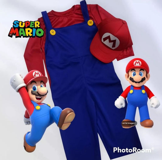 👶 Oferta – Disfraz Mario Bros 🎮 Niño | Envío Gratis