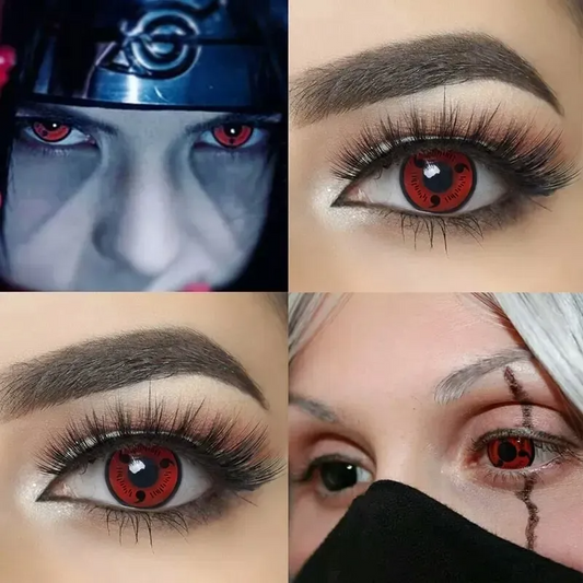 👻Súper Oferta Lentes Contacto Cosplay Sharingan O Sharingan Kakashi | Envío Gratis